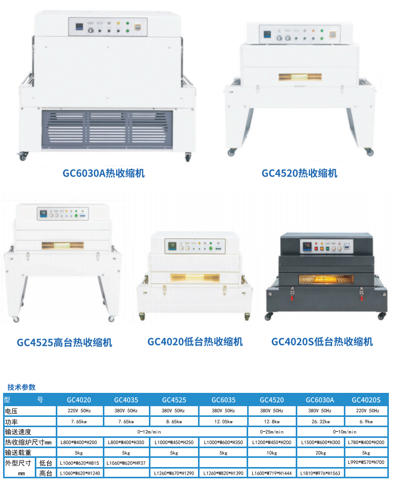 高低臺熱收縮包裝機